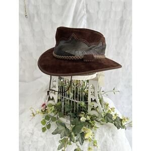 Monterey Bay Sirocco Mesh Sun Hat Waterproof Brown Suede Leather USA Head N Home